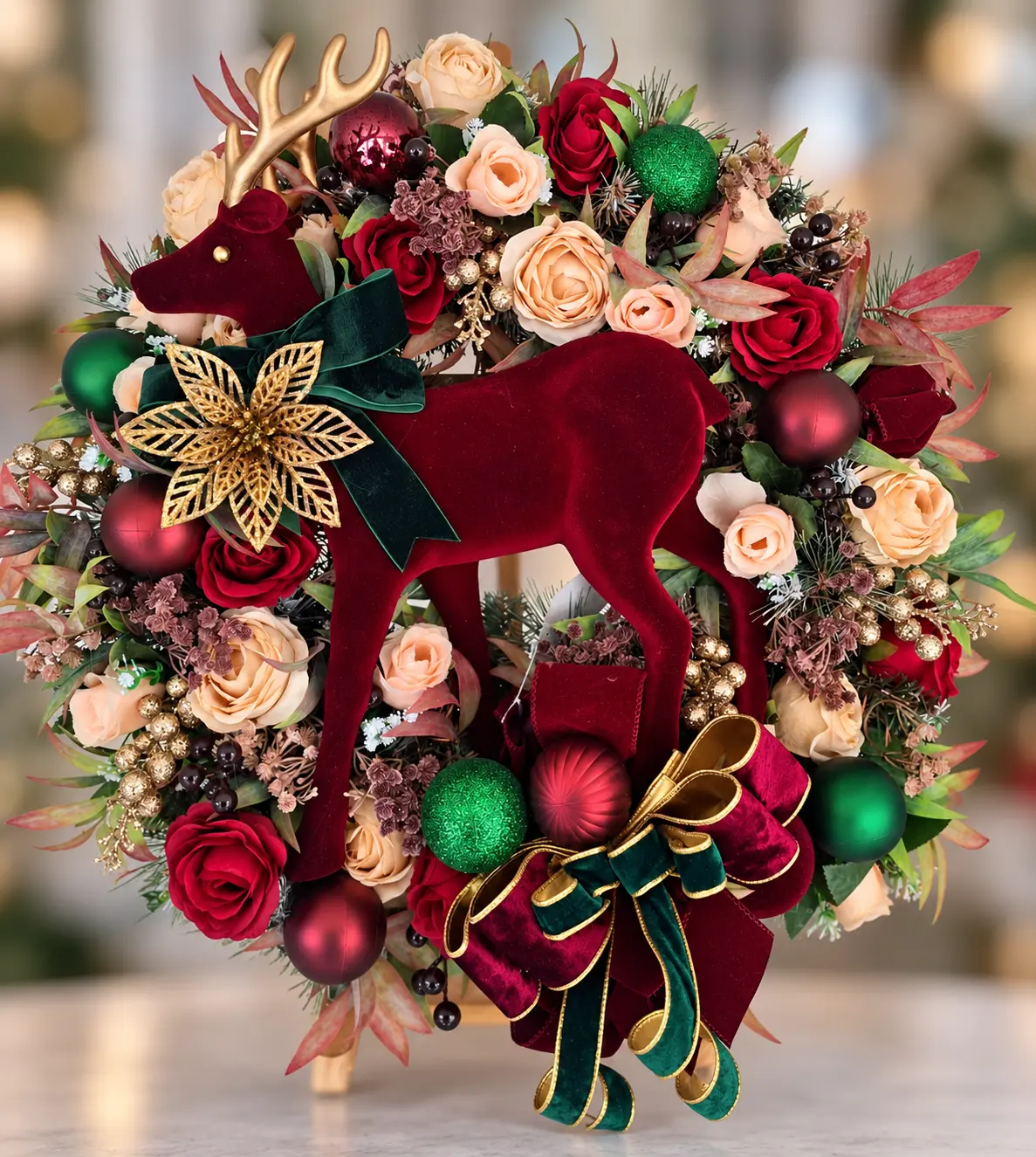 Large Stag Wreath