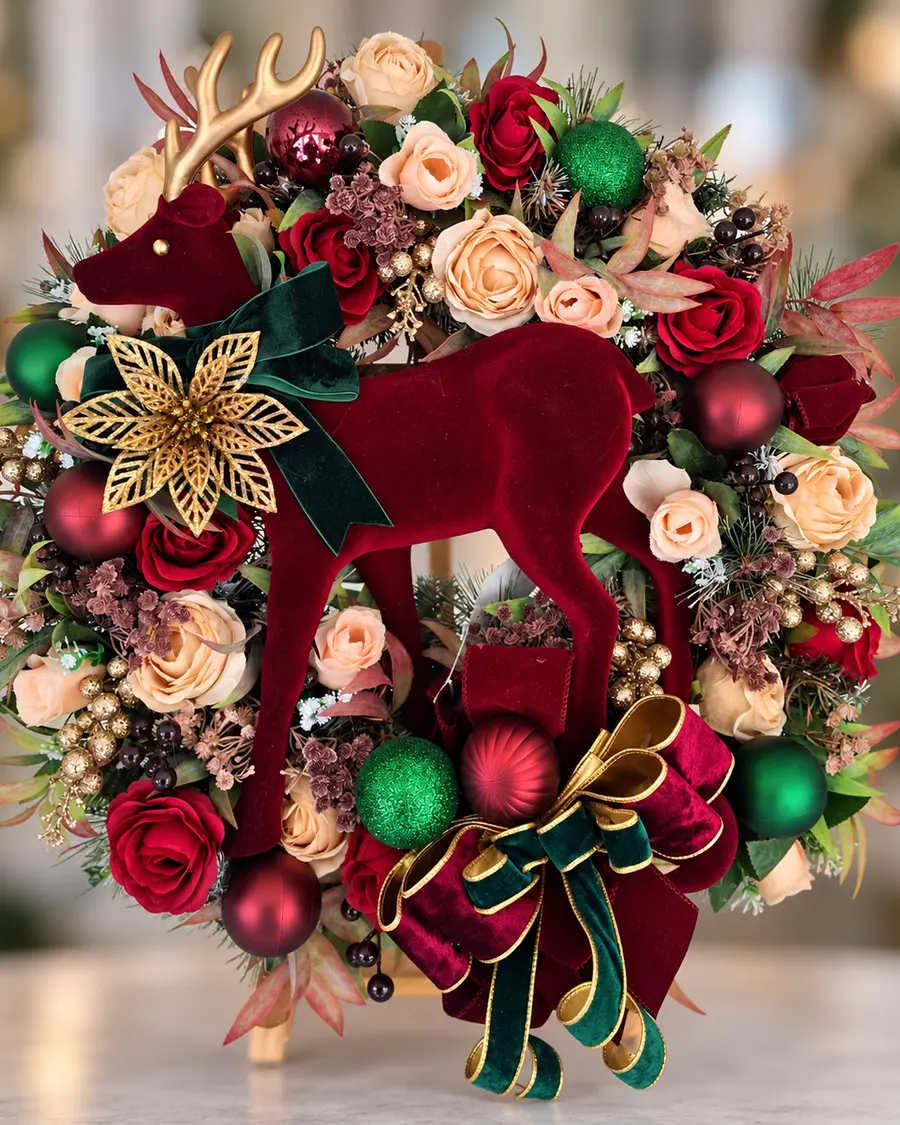 Large Stag Wreath